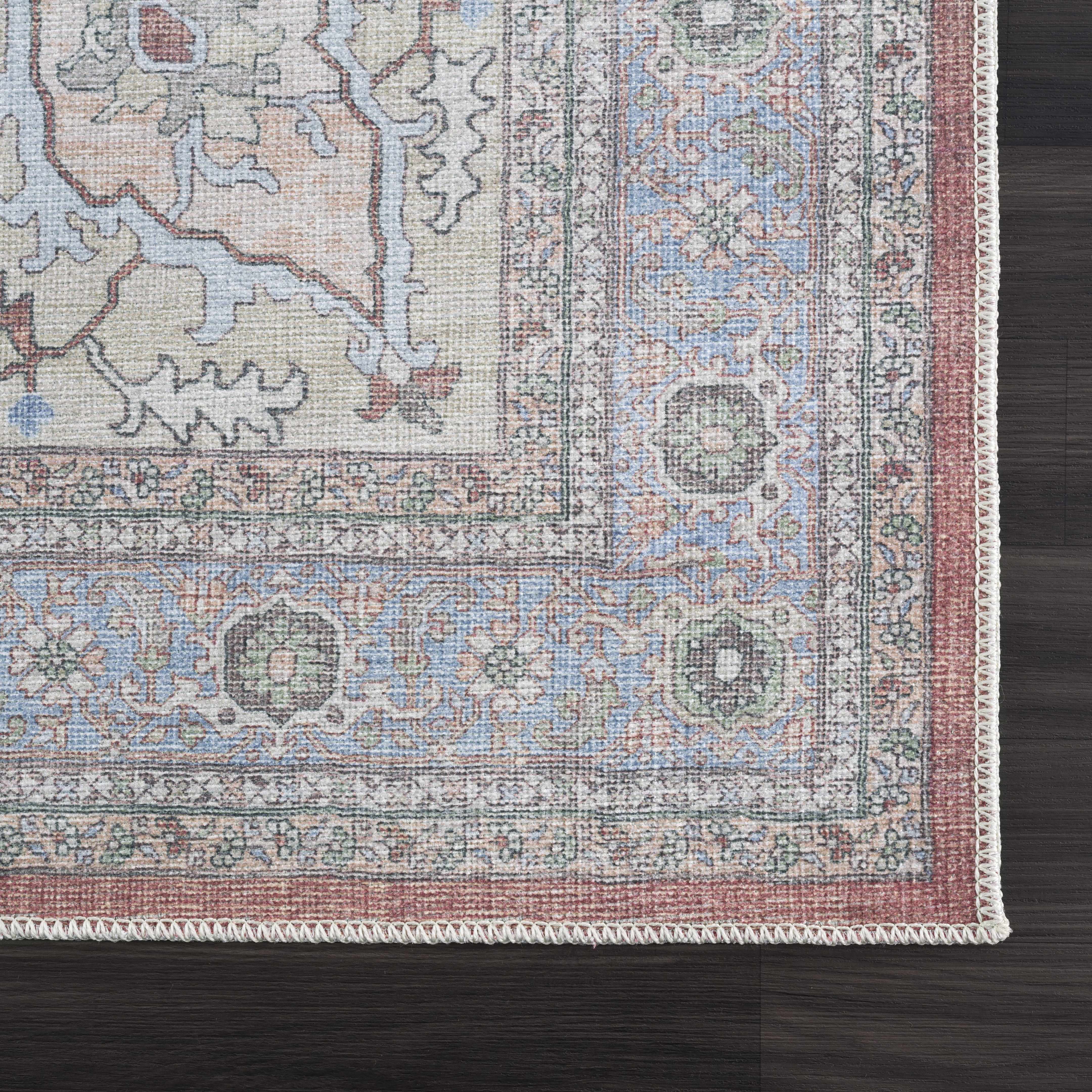 Sample Brown Bagamanoc Medallion Washable Area Rug - Clearance