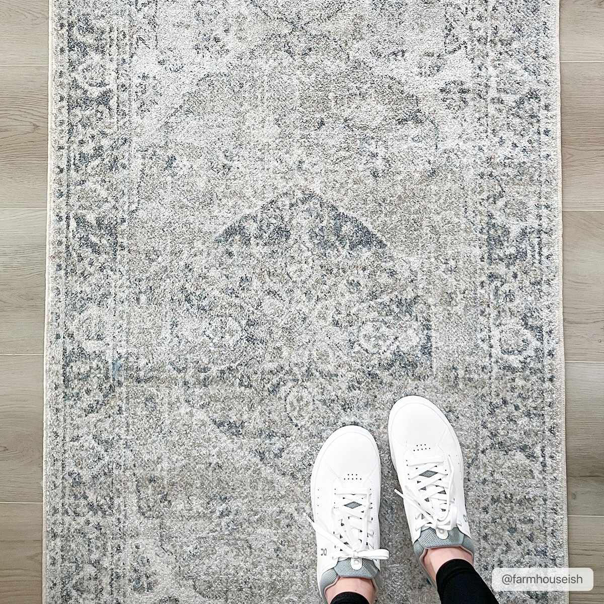 Rudo Blue Washable Runner Rug