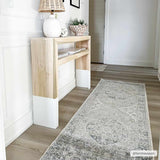 Rudo Blue Washable Runner Rug