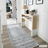 Rudo Blue Washable Runner Rug