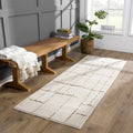 Koume Ivory & Brown Runner Rug