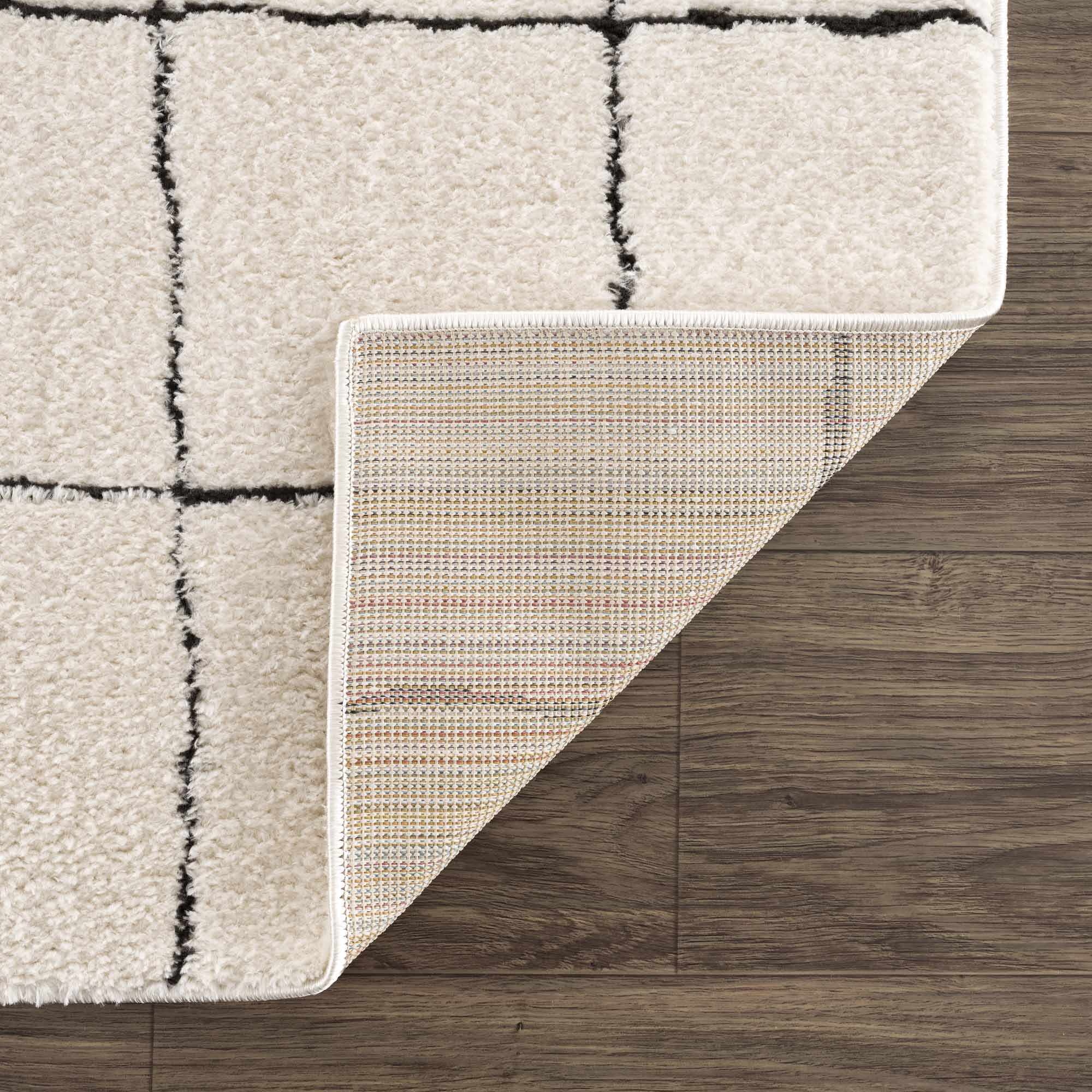 Keanu Black & White Runner Rug - Clearance