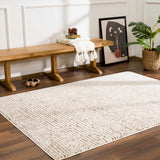 Keita Cream & Brown 7ft Runner Rug