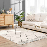 Keone Black & White Runner Rug