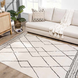 Keone Black & White Runner Rug