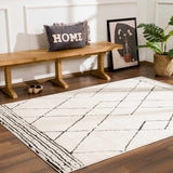 Keone Black & White Runner Rug