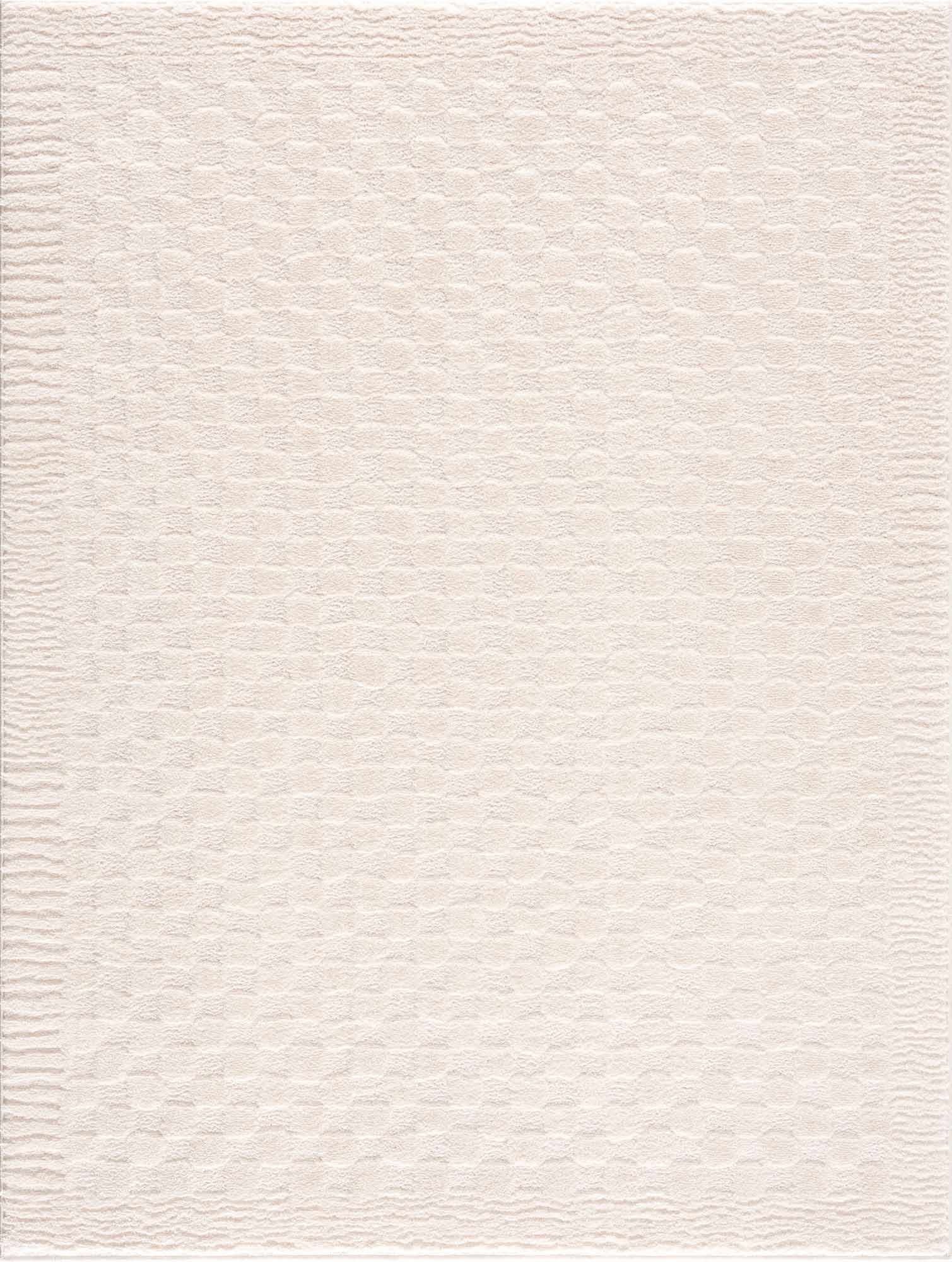 Leryn Ivory Checkered Runner Rug