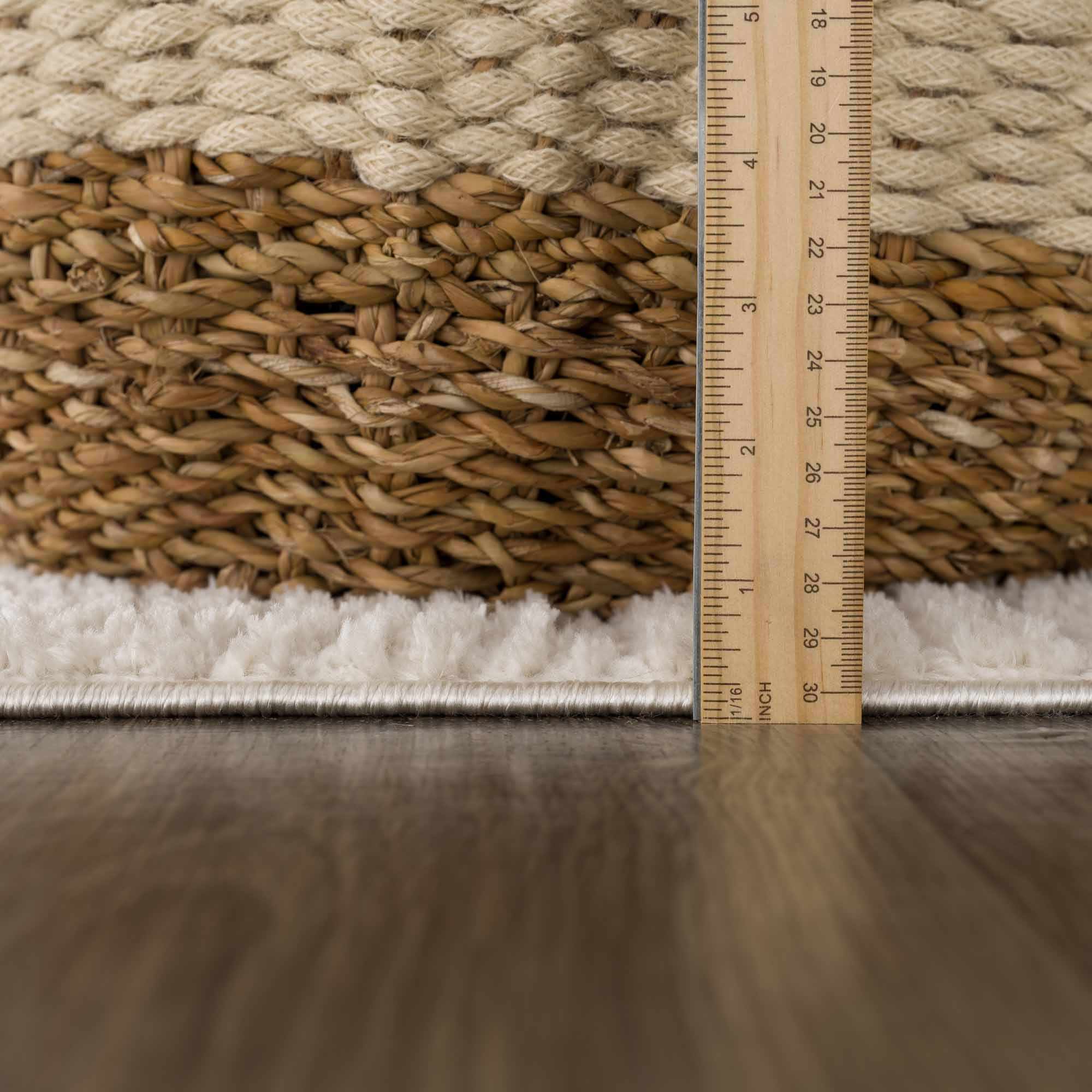 Leryn Ivory Checkered Runner Rug