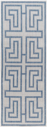 Taro Blue & Gray Runner Rug