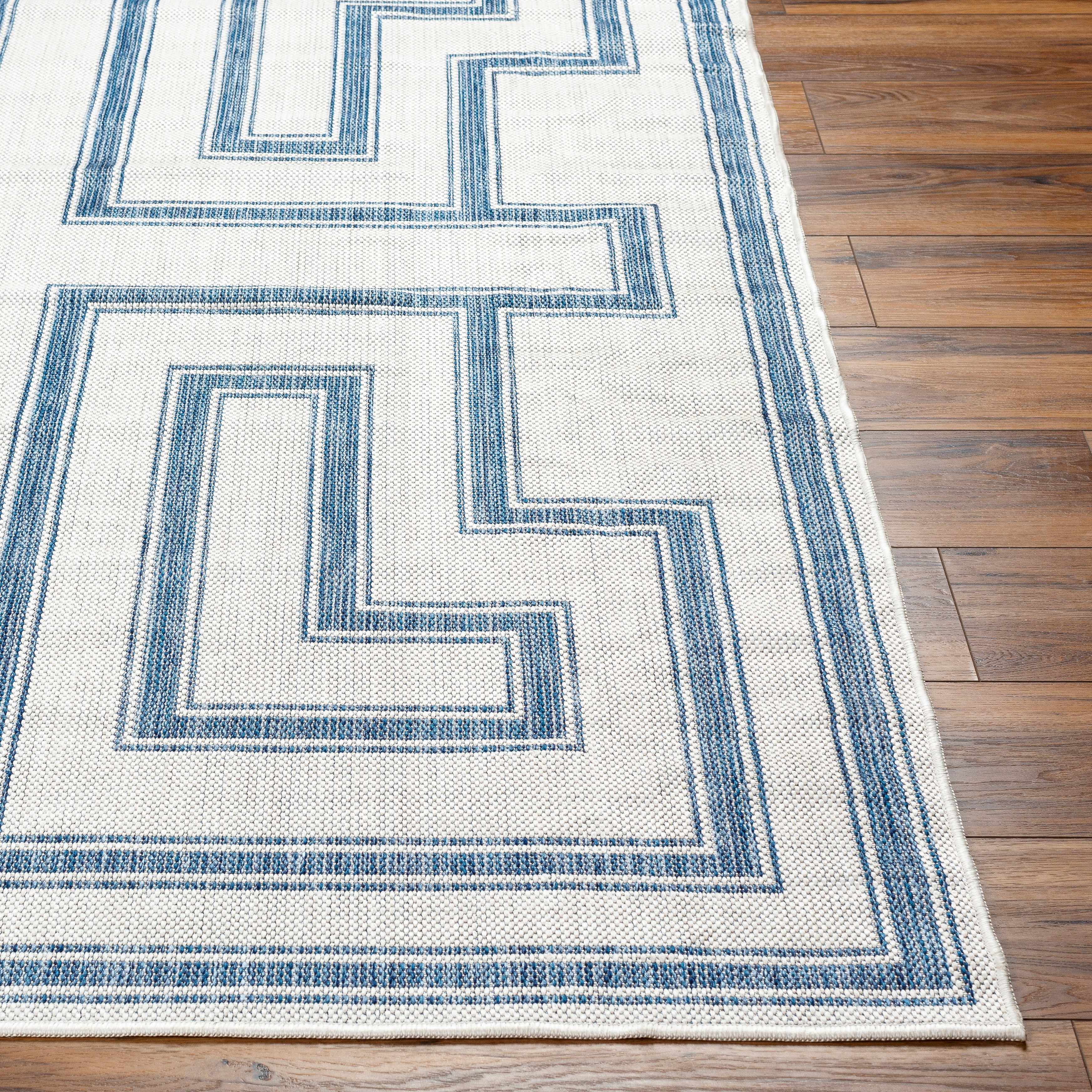 Taro Blue & Gray Runner Rug