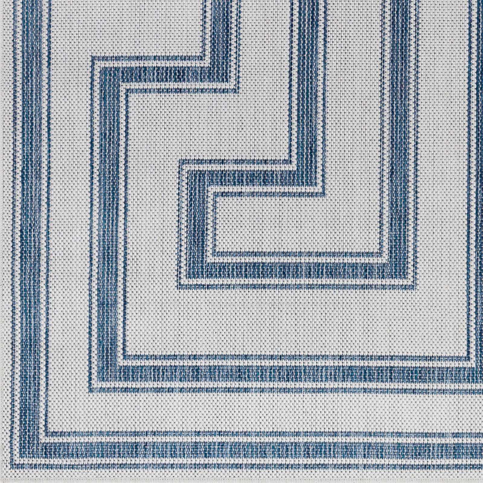 Taro Blue & Gray Runner Rug