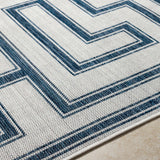 Taro Blue & Gray Runner Rug