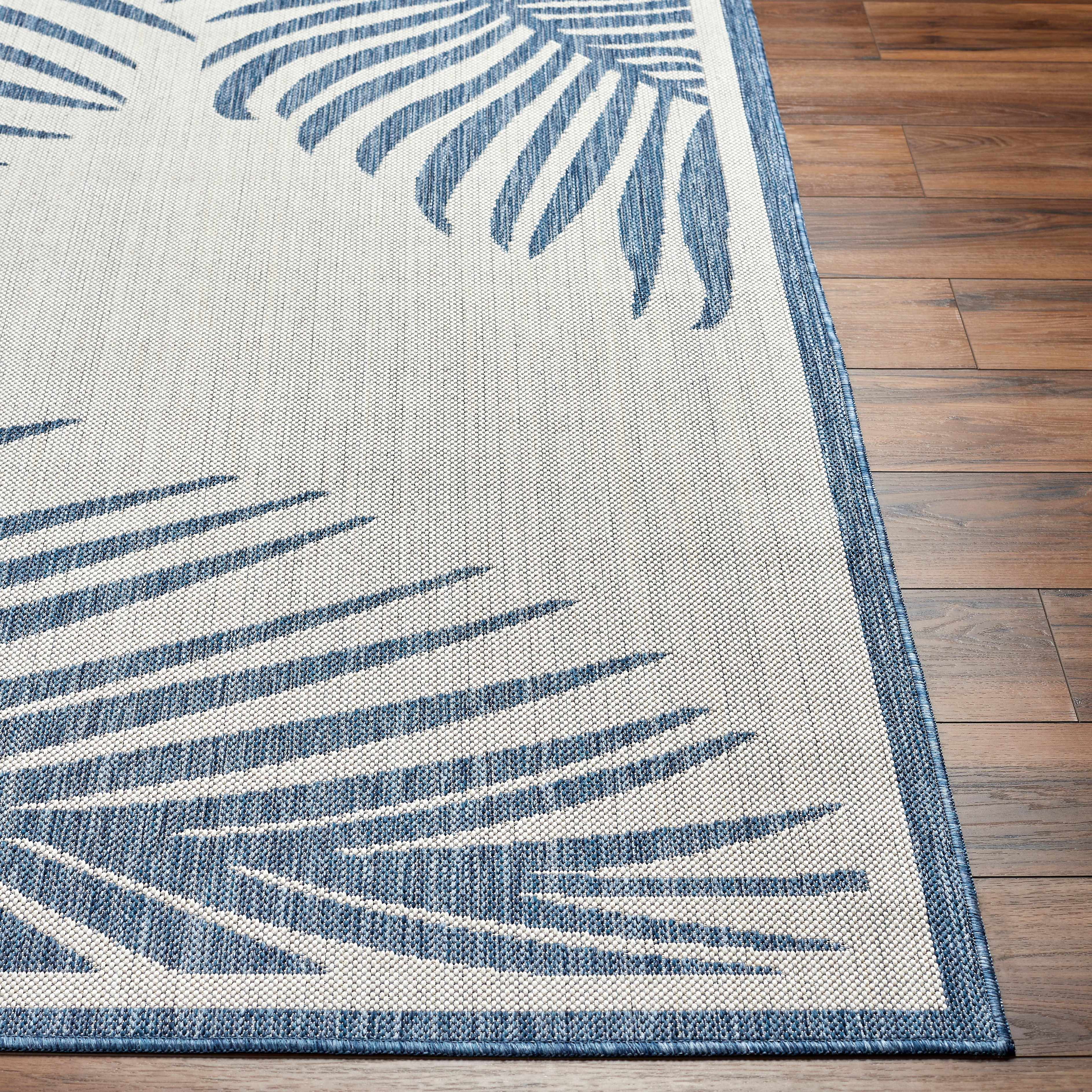 Dina Blue & Beige Runner Rug