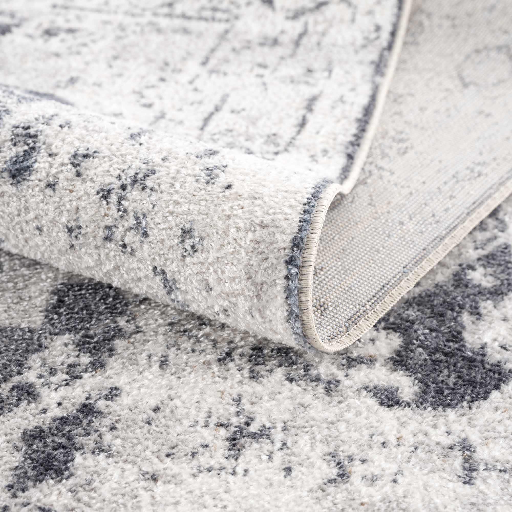 Ivory Hera Washable Runner Rug