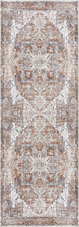 Rust Hera Washable Runner Rug - Clearance
