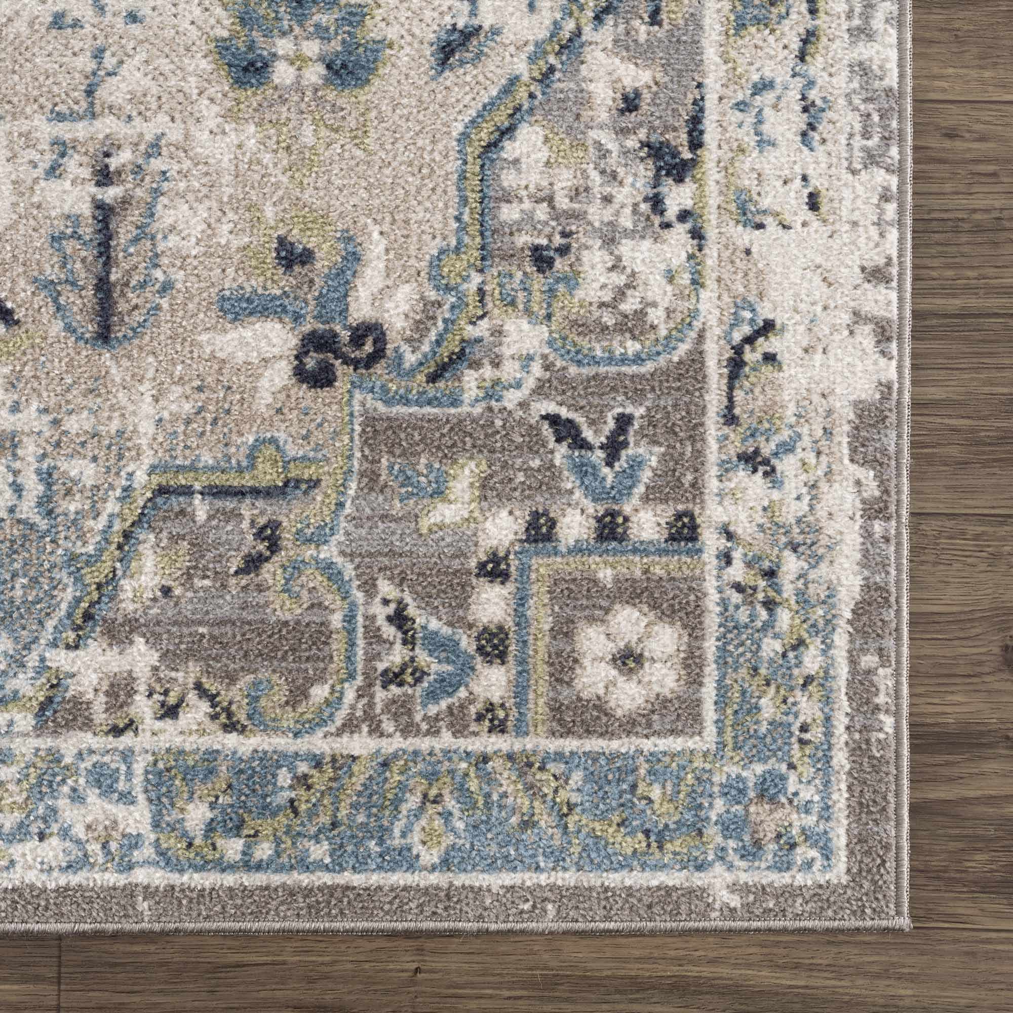 Sample Cabacungan Gray & Blue Washable Area Rug