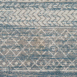 Tambac Blue Washable Runner Rug