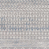 Tambac Blue & Gray Washable Runner Rug