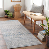 Tambac Blue & Gray Washable Runner Rug