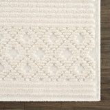 Sample Drago White Washable Area Rug