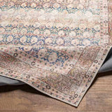 Rust Maligaya Distressed Washable Runner Rug - Clearance