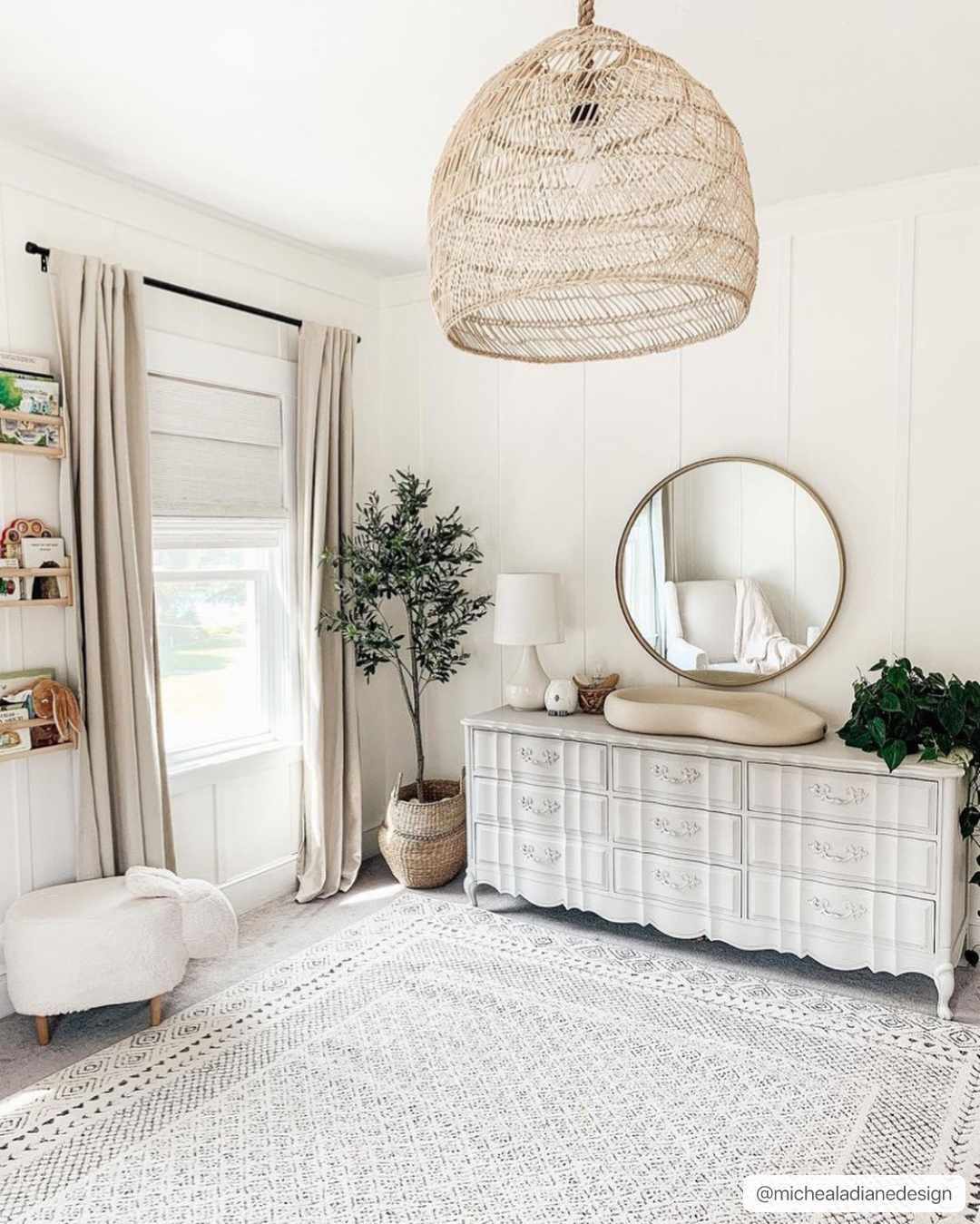 Burdette Soft Neutral Runner Rug