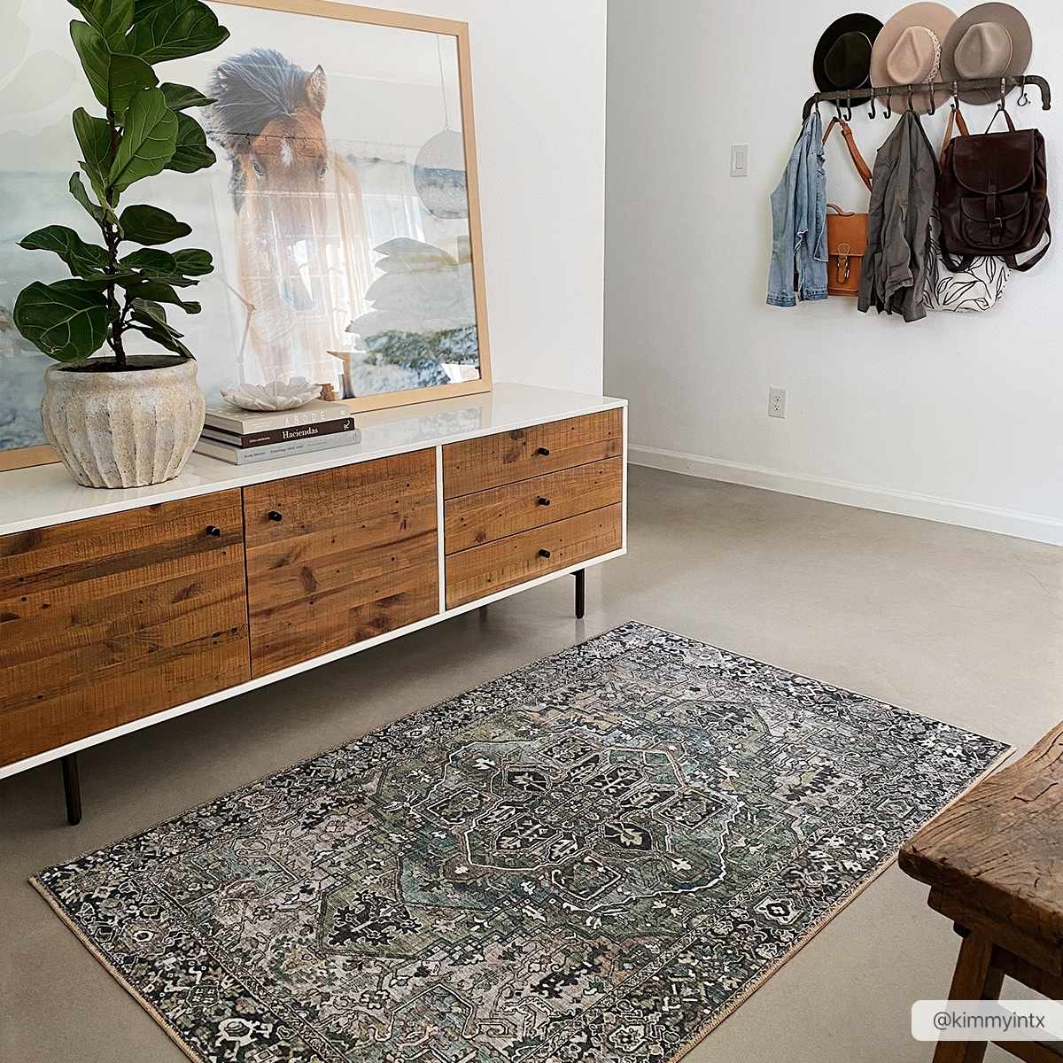 Neyland Sage Green 7ft Runner Rug
