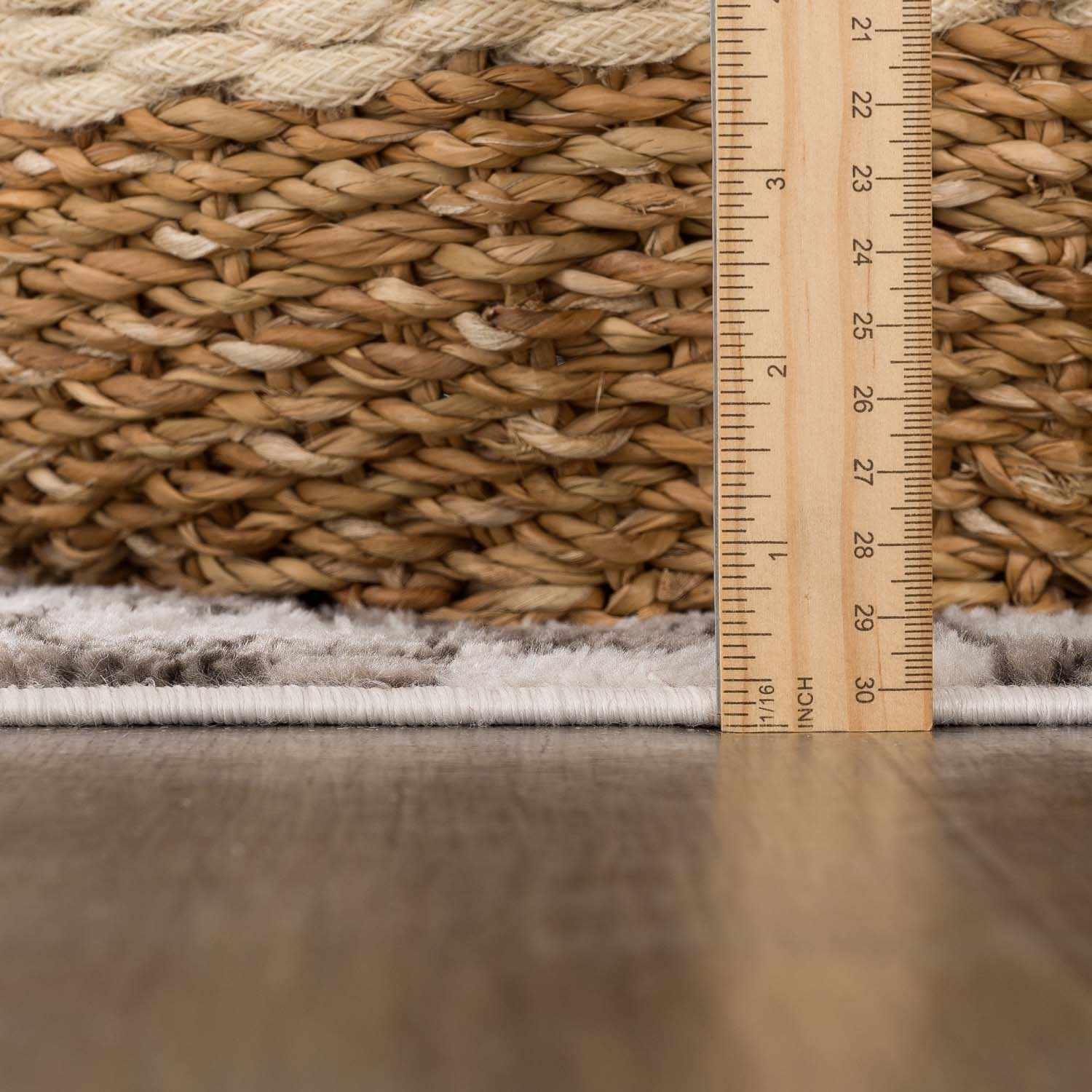 Benjy Cream & Charcoal Checkered Runner Area Rug