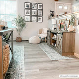 Rudo Blue Washable Runner Rug