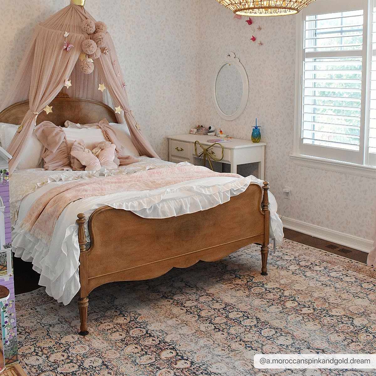 Rust Maligaya Distressed Washable Runner Rug - Clearance