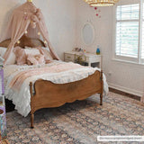 Rust Maligaya Distressed Washable Runner Rug - Clearance