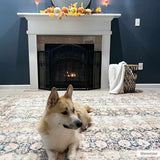 Rust Maligaya Distressed Washable Runner Rug - Clearance