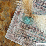 Rust Maligaya Distressed Washable Runner Rug - Clearance