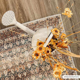 Rust Maligaya Distressed Washable Runner Rug - Clearance