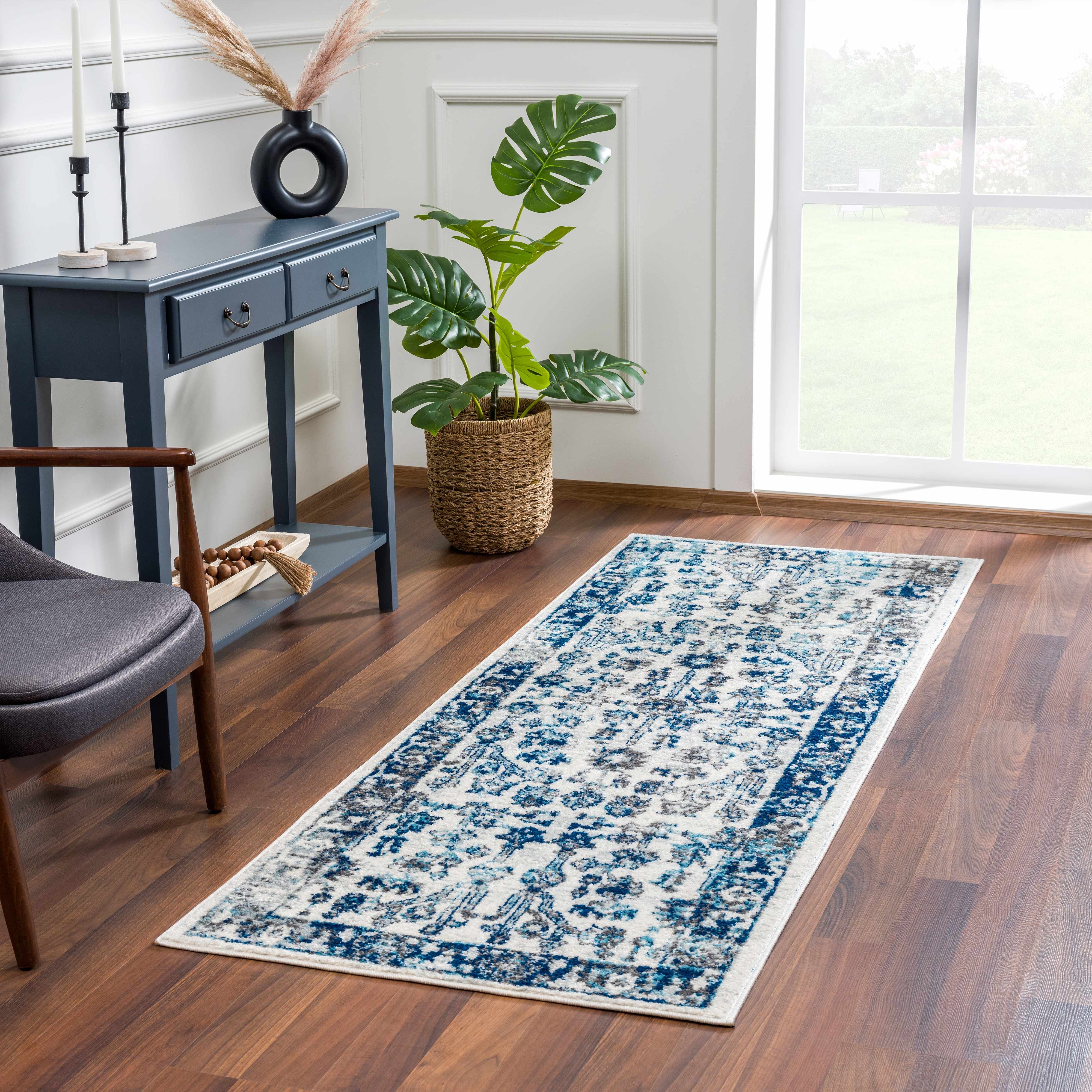 Istanbul Vintage Blue Runner Rug