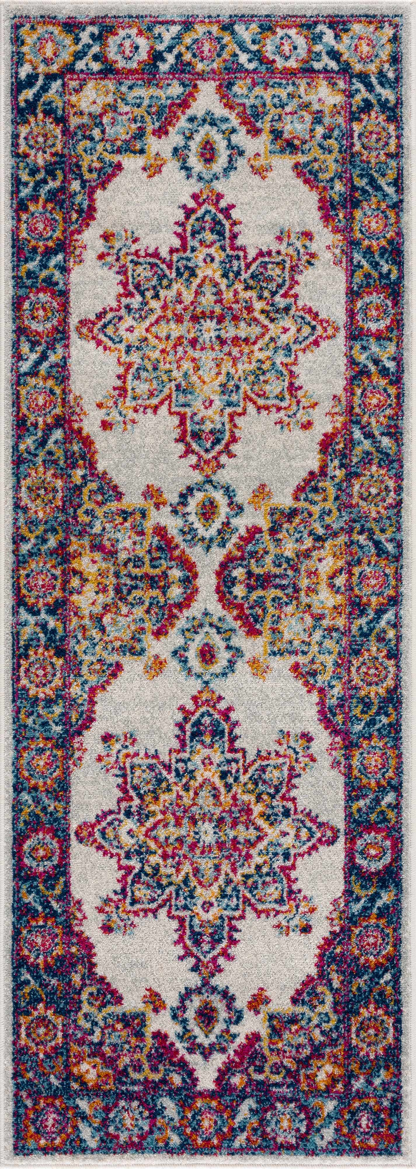 Istanbul Medallion Orange Runner Rug