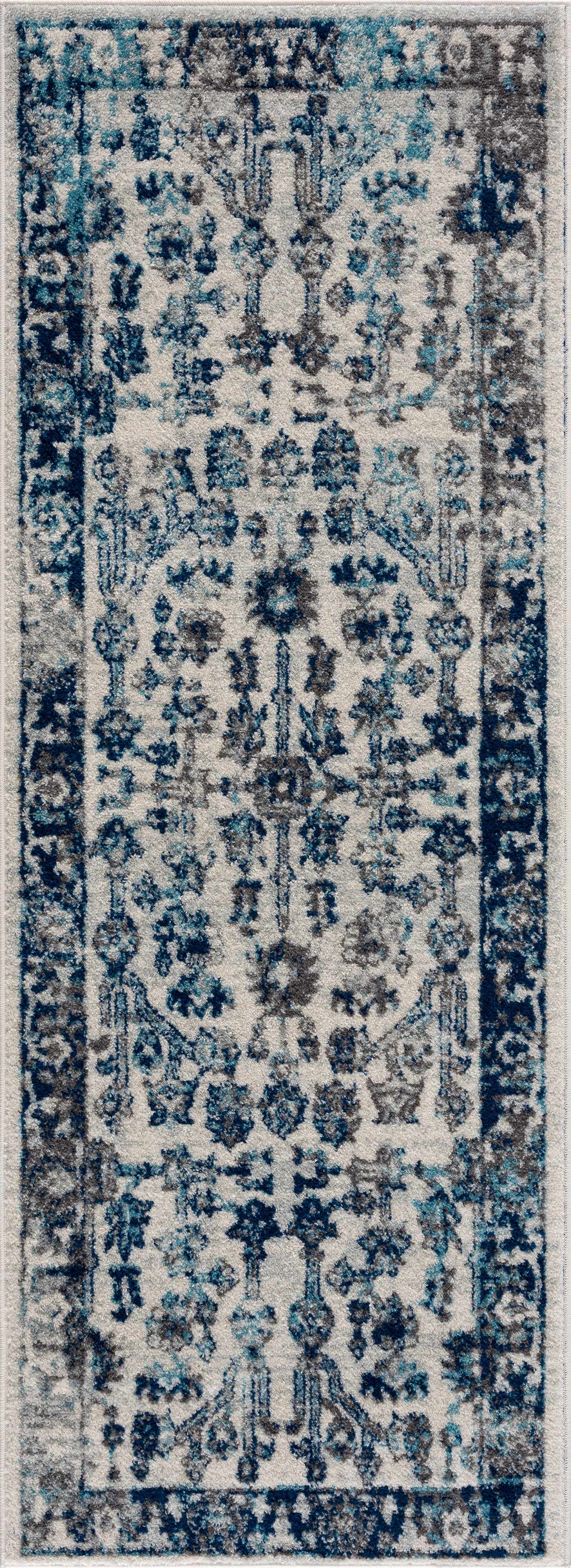 Istanbul Vintage Blue Runner Rug