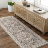 Roho Beige & Rust Washable Runner Rug