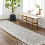 Gauge Gray Blue Runner Rug