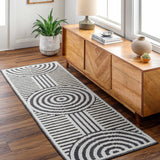 Deron Charcoal Runner Rug