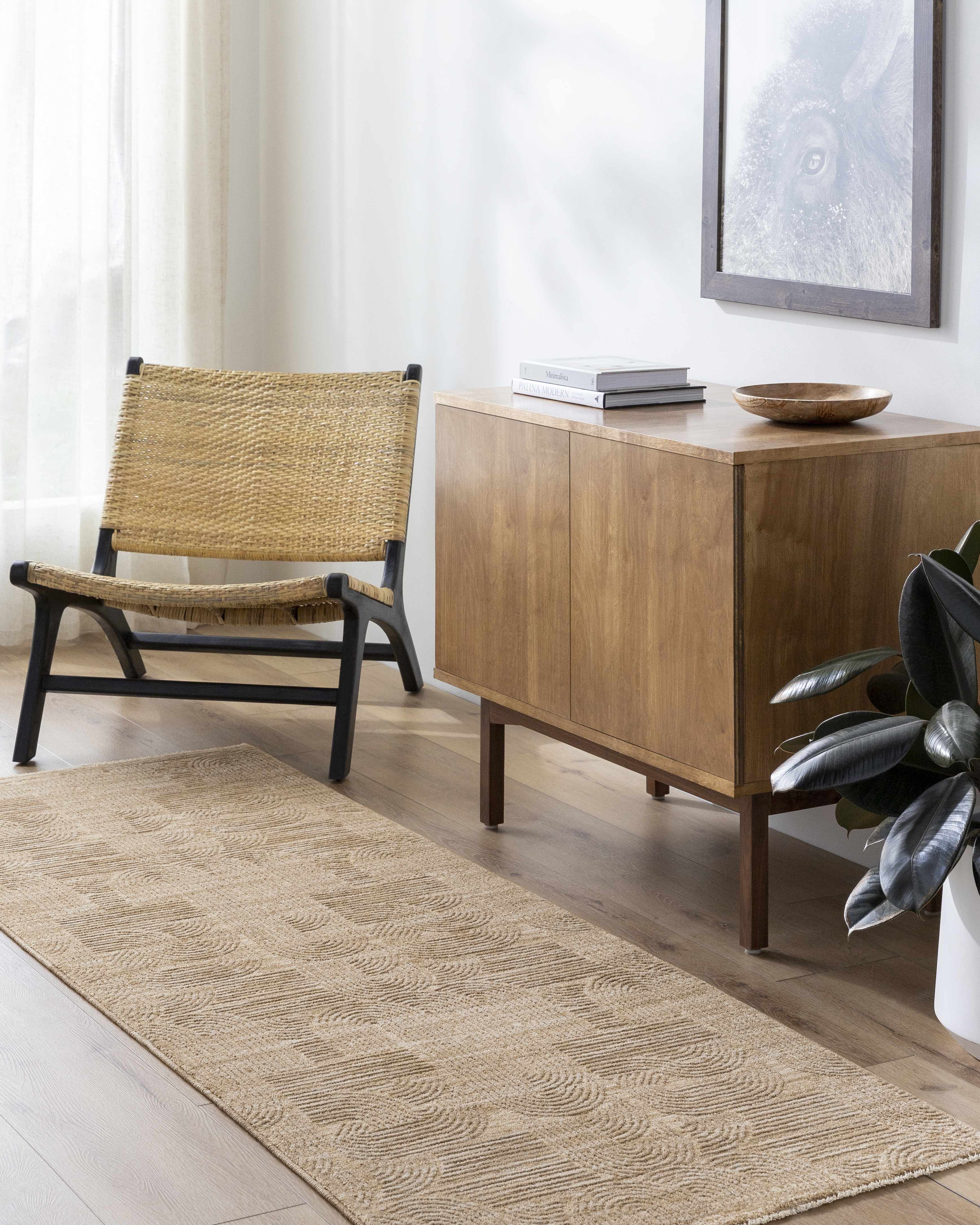 Harva Tan Runner Rug