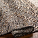 Beige Charcoal Areli Runner Rug