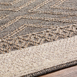 Beige Charcoal Areli Runner Rug