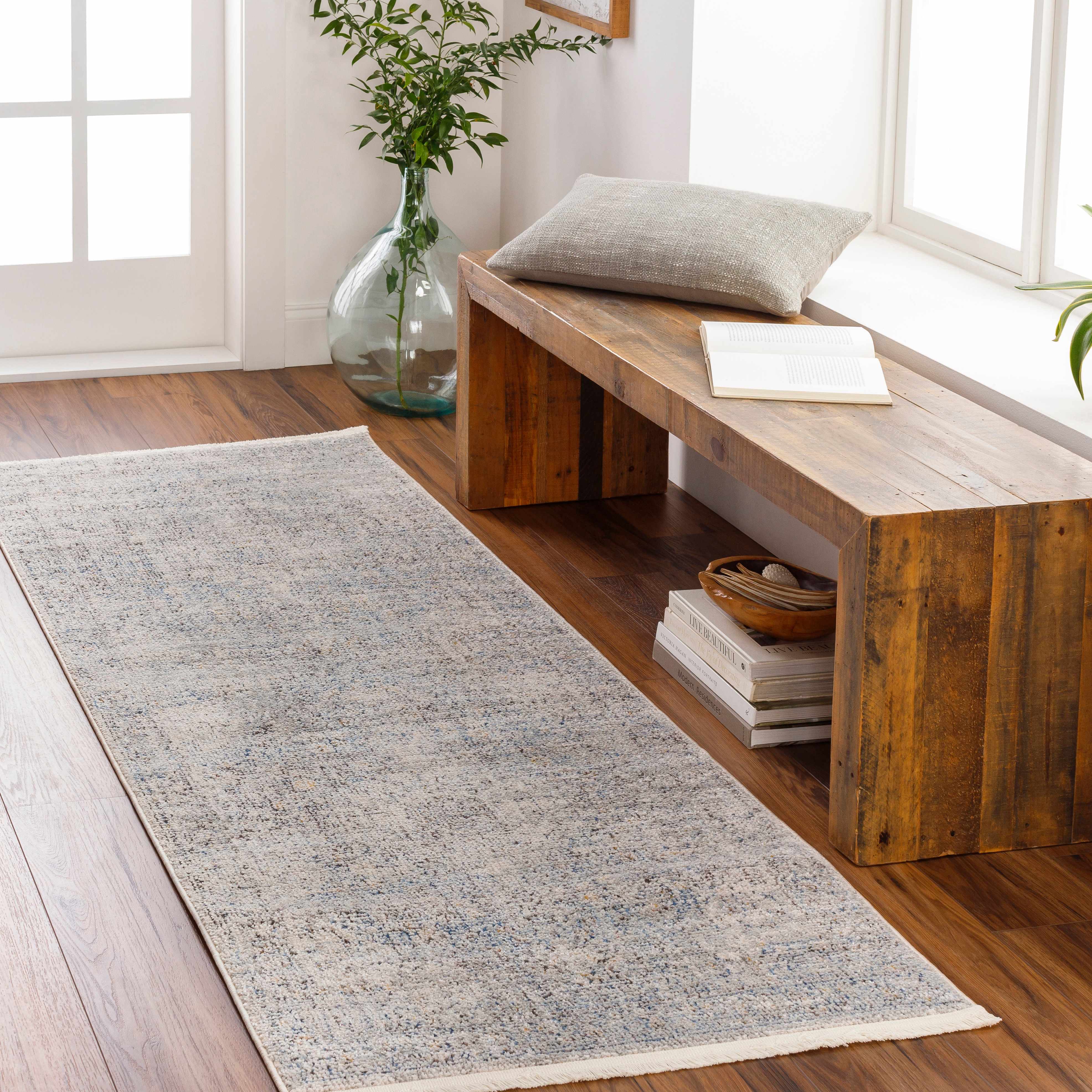 Akio Blue Runner Rug - Clearance