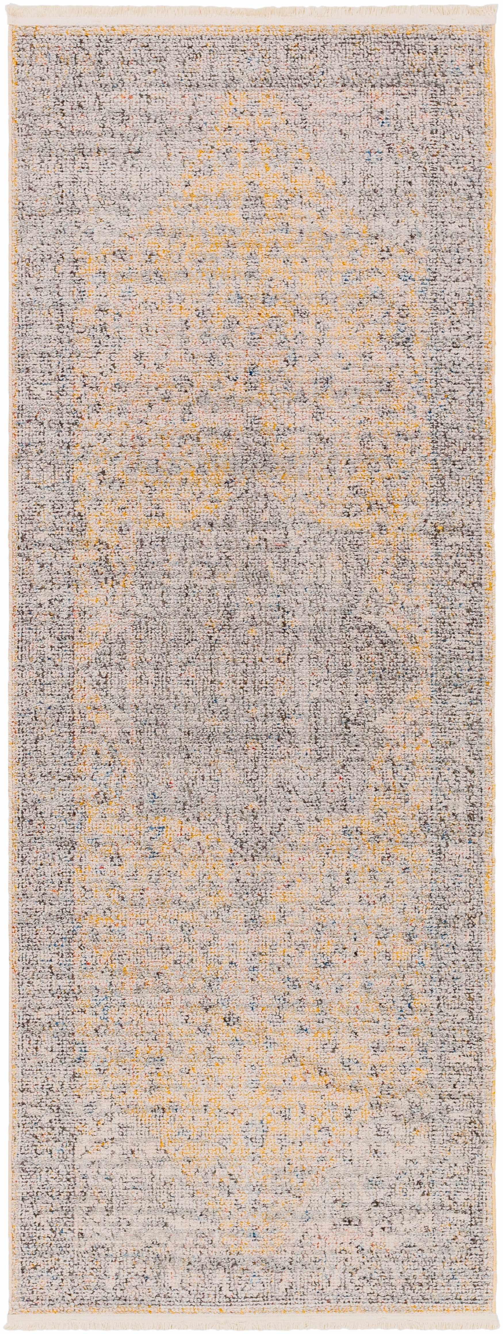 Misa Mustard & Gray Runner Rug