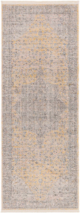 Misa Mustard & Gray Runner Rug