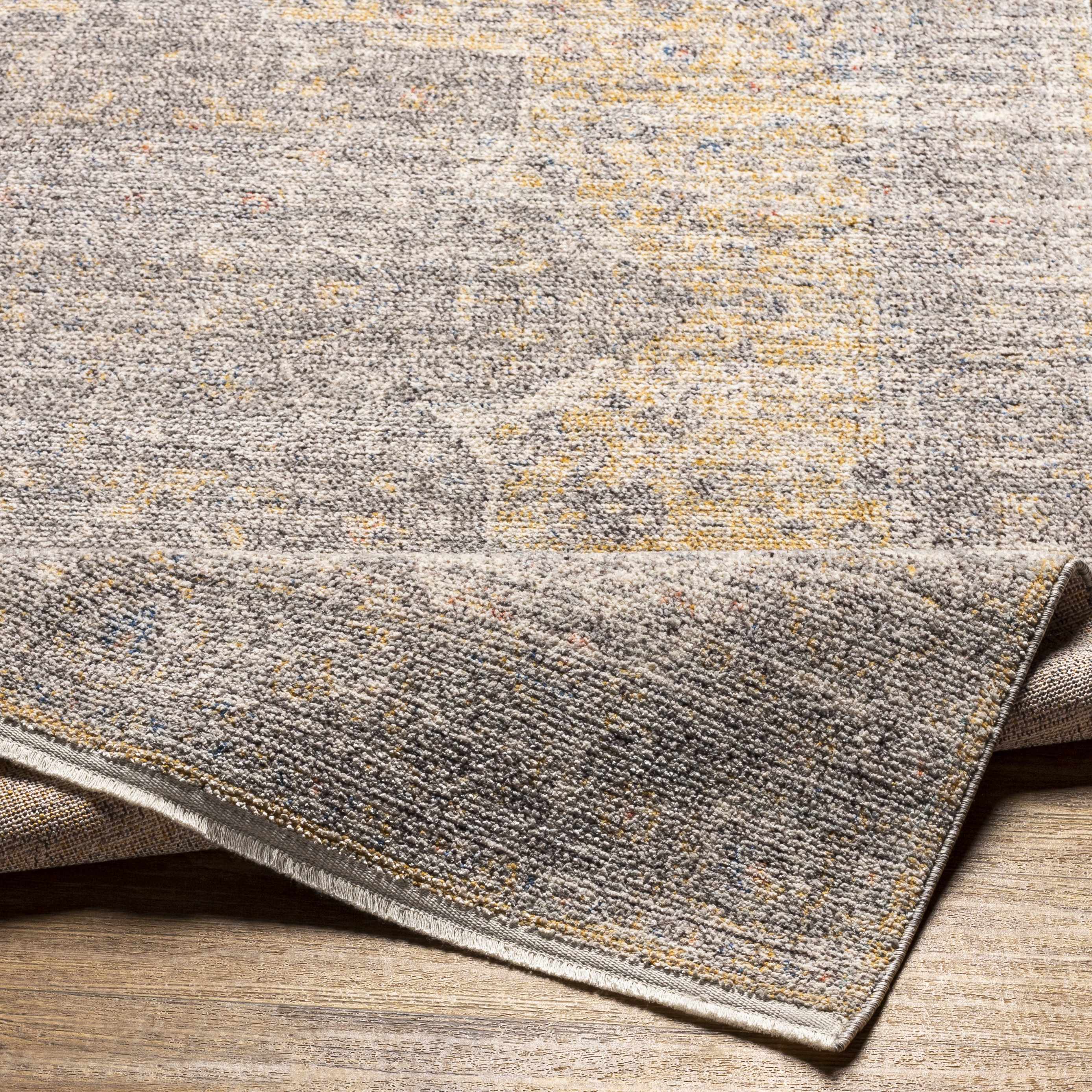 Misa Mustard & Gray Runner Rug