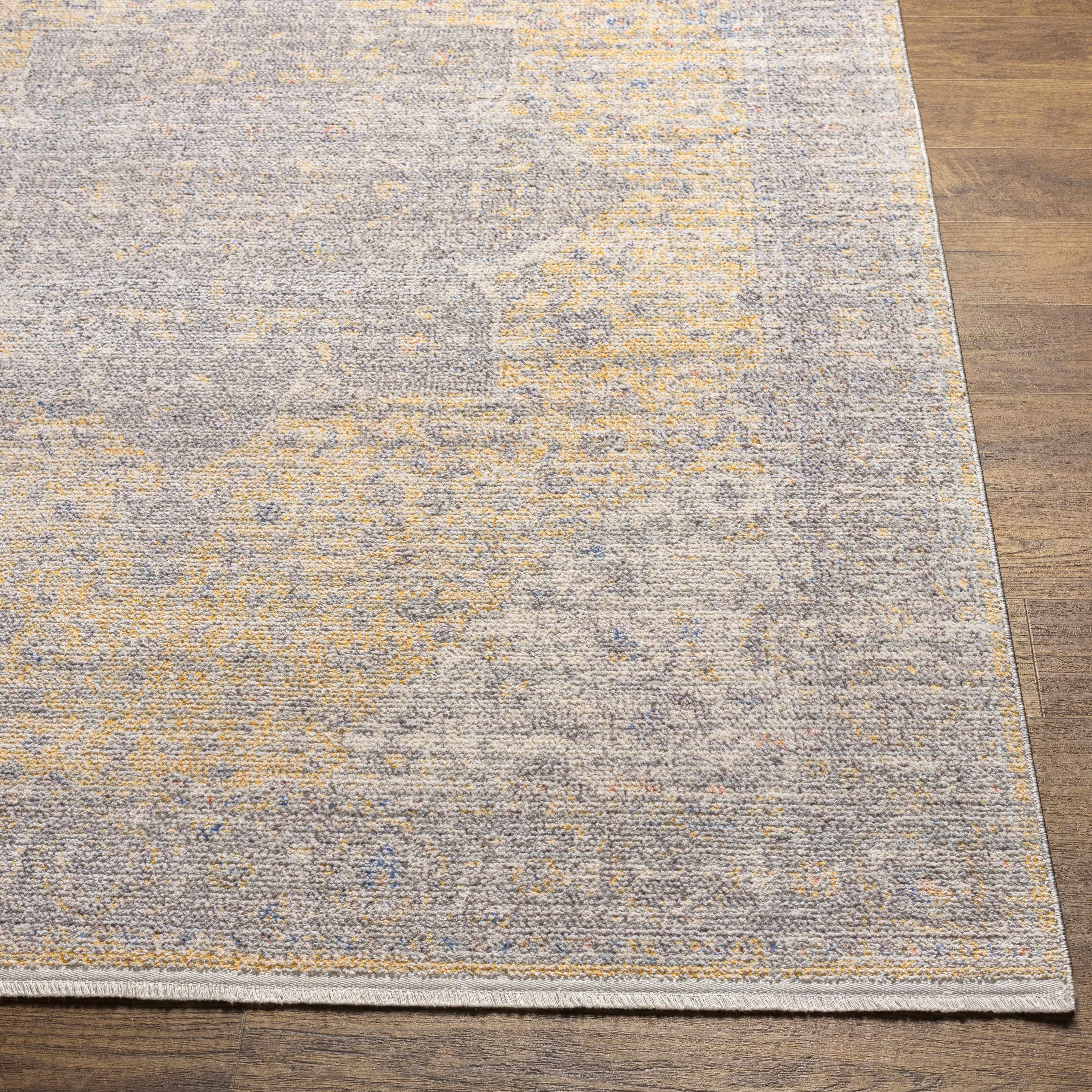 Misa Mustard & Gray Runner Rug