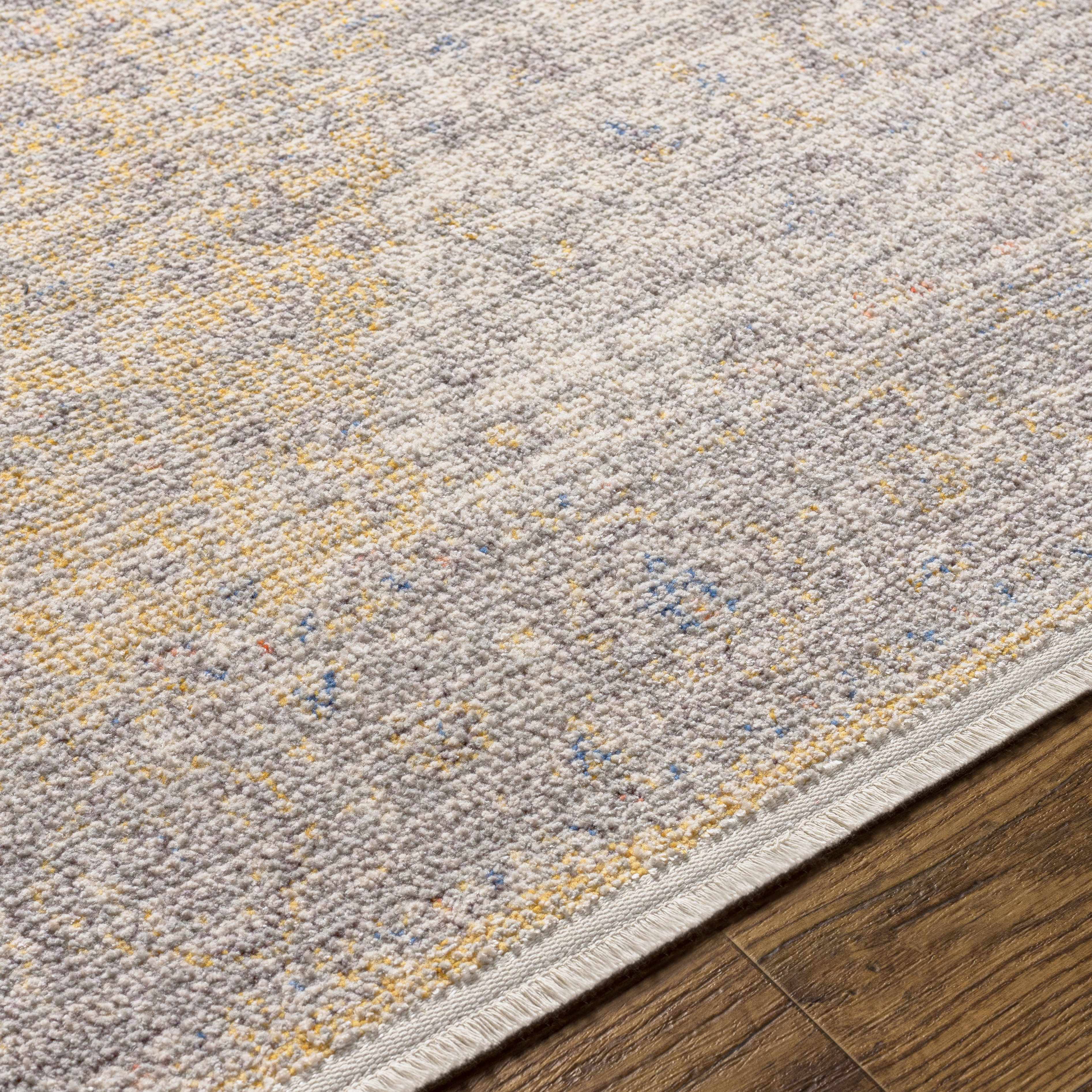 Misa Mustard & Gray Runner Rug