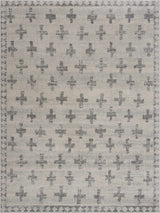 Tigris Swiss Cross Ivory & Gray 2322 Runner Rug
